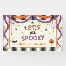 Lasst uns Gruselkinder Halloween-Geburtstagsfeier Banner