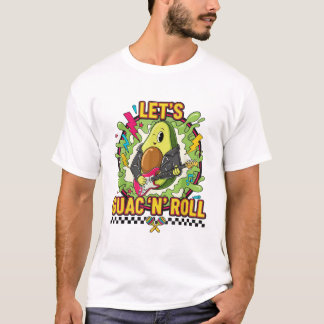 Lasst uns Guac 'n' Roll" Rocker-Avocado-T-Shirt T-Shirt