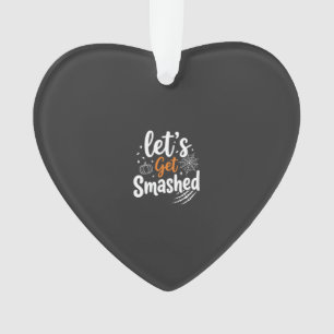 Lasst uns Halloween-Party-Design zerschmettern Ornament