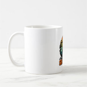 Lasst uns Halloween Spukhaus Sonnenuntergang Ba ze Kaffeetasse