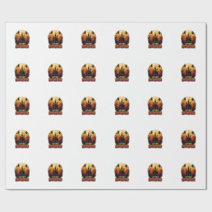 Lasst uns Halloween Spukschloss Hexen P zerquetsch Geschenkpapier