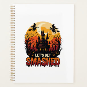 Lasst uns Halloween Spukschloss Hexen P zerquetsch Planer