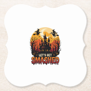 Lasst uns Halloween Spukschloss Hexen P zertrümmer Untersetzer