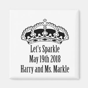 Lasst uns Harry & Meghan am 19. Mai 2018 funkeln Magnet