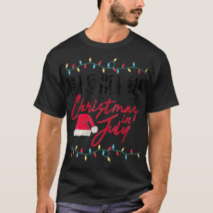 Lasst uns im Juli die sonnigen Weihnachten sehen. T-Shirt