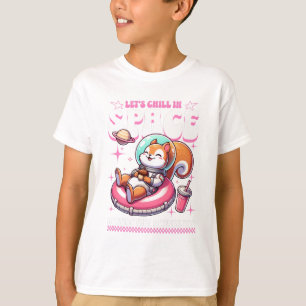 Lasst uns im Weltraum chillen Süße Astronauten-Kun T-Shirt