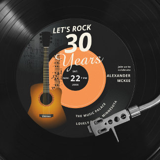 Lasst uns jeden Vintagen Geburtstag einer Gitarre Einladung