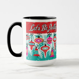 Lasst uns Jolly Retro Weihnachten sein Tasse