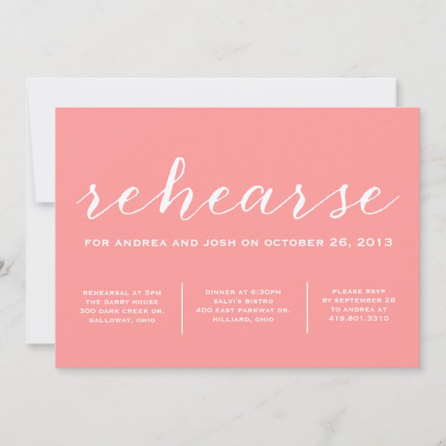 Lasst uns Kalligrafie-Einladung rekonstruieren Einladung (Vorderseite)