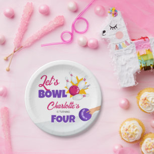 Lasst uns Kegel-Kinder-Kegel-Geburtstagsfeier bowl Pappteller