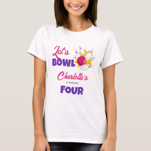 Lasst uns kegeln Kinder-Kegel-Geburtstagsfeier T-Shirt