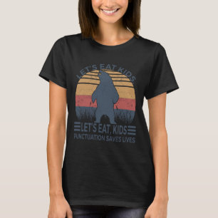 Lasst uns Kids Punctuation Rette Spaß Bären leben T-Shirt