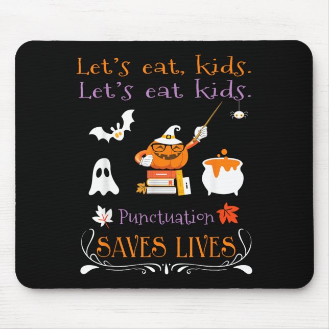 Lasst uns Kinder essen Pünktlich rettet Leben Lust Mousepad (Vorne)