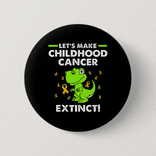 Lasst uns Kinderkrebs ausrotten Dinosaurier-Kindhe Button