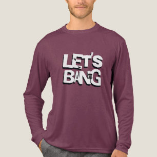 Lasst uns knallen Disk Golf Themed Tri-Blend Shirt