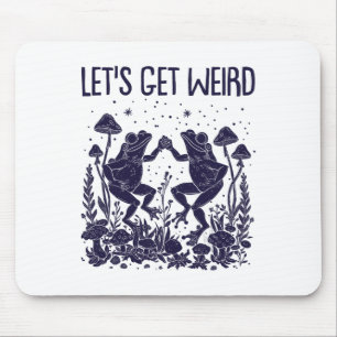 Lasst uns komische Dancing Frogs Mushrooms Funny C Mousepad