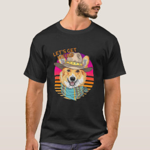Lasst uns komischer Hipster walisischer Corgi sein T-Shirt
