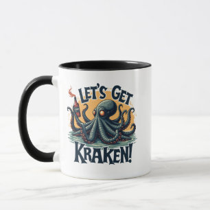 Lasst uns Kraken Funny Rum trinken Kratopus bekomm Tasse