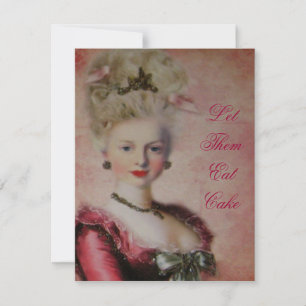 Lasst uns Kuchen essen Marie Antoinette ~ Einladun Einladung