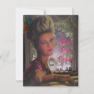 Lasst uns Kuchen essen Marie Antoinette ~ Einladun Einladung