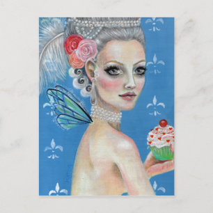 Lasst uns Kuchen essen Postkarte