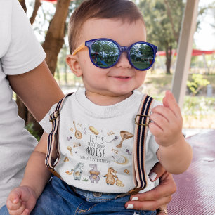 Lasst uns Lärm machen! Afrikanische Tiere 1. Gebur Kleinkind T-shirt