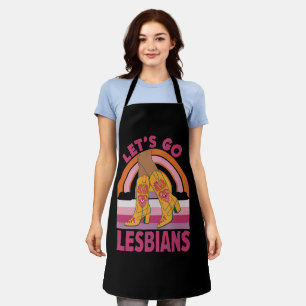 Lasst uns Lesben LGBTQ Stolz Monat Cowgirl gehen Schürze