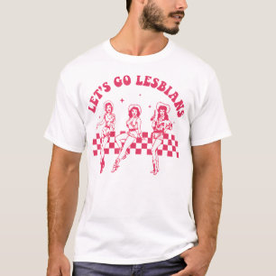 Lasst uns Lesbians subtile Lesbian Live Laugh Lesb T-Shirt