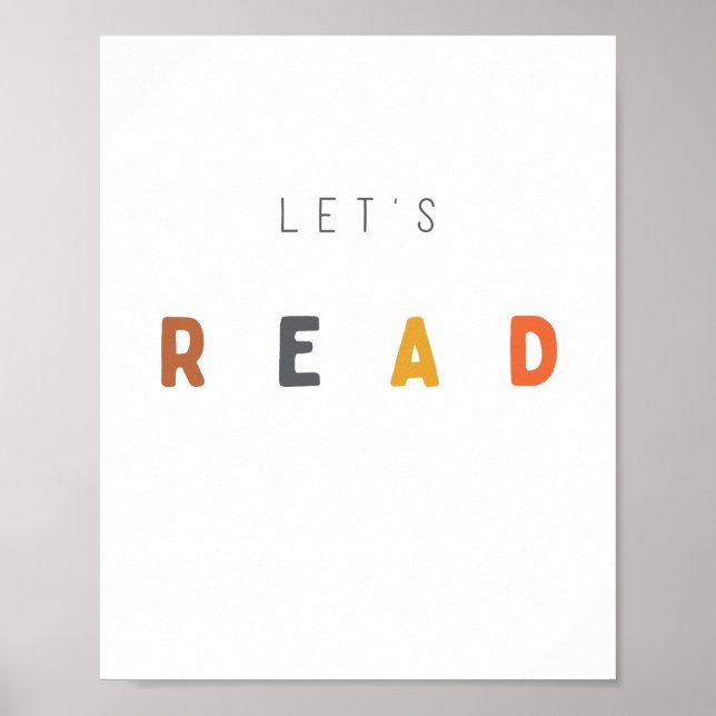 lasst uns lesen. Poster & Prints (Vorne)