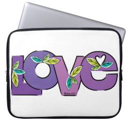 Lasst uns Liebe in der Welt Pflanze Laptopschutzhülle