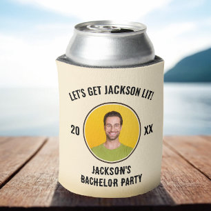 Lasst uns Lit Bachelor Party Bierbrauer abkühlen Dosenkühler