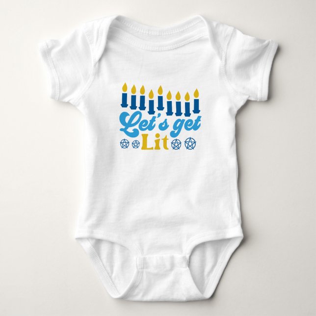 Lasst uns Lit holen! Baby Bodysuit Strampler (Vorderseite)