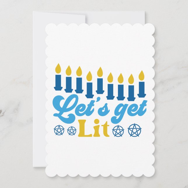 Lasst uns Lit holen! Flache Grußkarte Einladung (Vorderseite)
