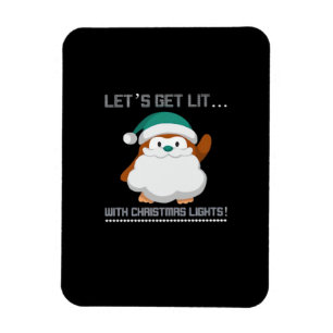 Lasst uns Lit... mit Weihnachtslicht! WeihnachtsCl Magnet
