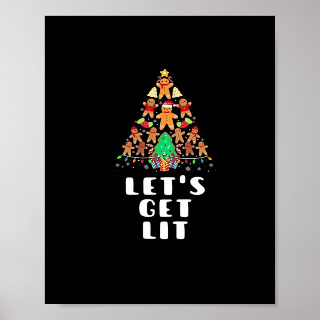 Lasst uns Lit - Weihnachten ist unverzichtbar Poster (Vorne)