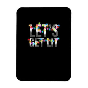 Lasst uns Lit, Weihnachts trinken, Weihnachts-Lich Magnet