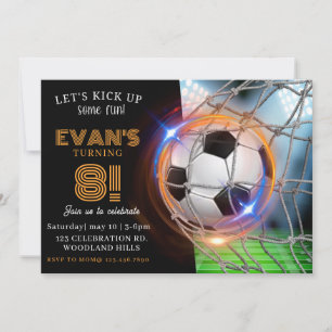 Lasst uns loslegen, Fußballparty, Fußball-Thema Einladung