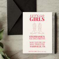 Lasst uns Mädchen bachelorette gehen