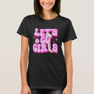 Lasst uns Mädchen Cowgirl Stiefel Country Western T-Shirt