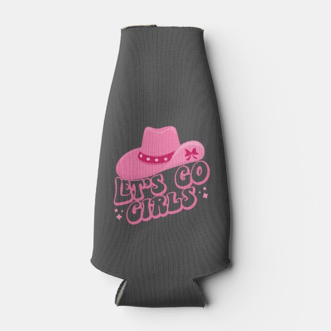 Lasst uns Mädchen gehen, Girls Trip, Retro Graphic Flaschenkühler (Vorderseite)