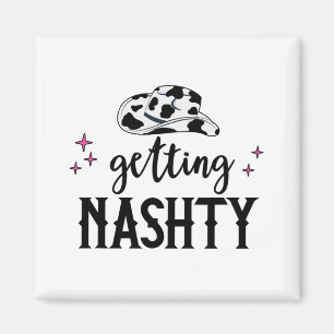 Lasst uns Mädchen gehen Hitched Nashty Bride Getti Magnet