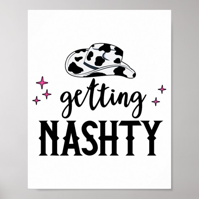 Lasst uns Mädchen gehen Hitched Nashty Bride Getti Poster (Vorne)