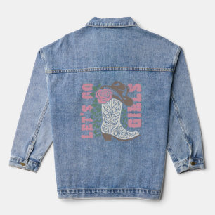 Lasst uns Mädchen gehen Jeansjacke