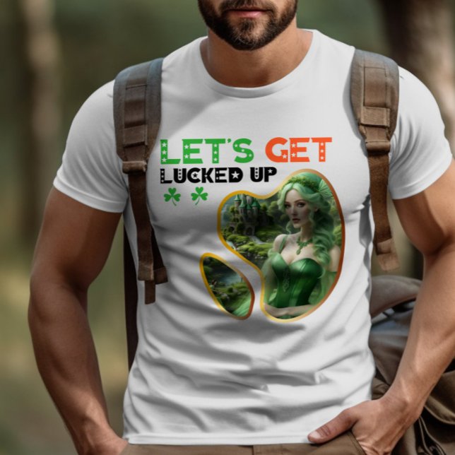 Lasst uns mal ein bisschen Glück haben - Irish Pub T-Shirt (Von Creator hochgeladen)