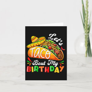 Lasst uns meinen Geburtstag auf Cinco de Mayo Gebo Karte