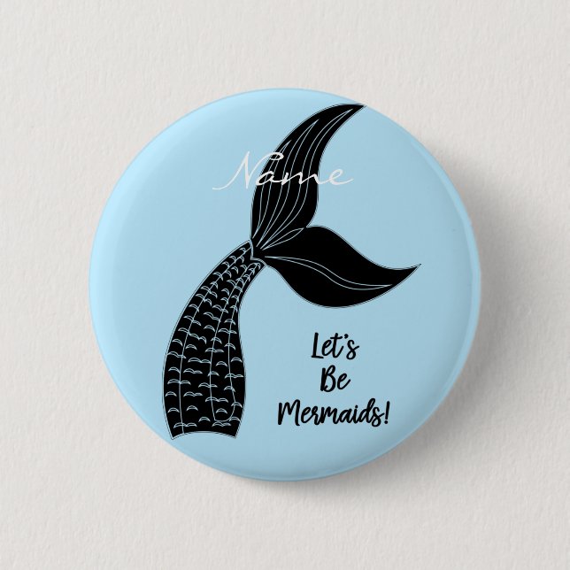 Lasst uns Mermaids Thunder_Cove sein Button (Vorderseite)