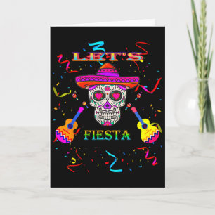 Lasst uns mexikanisches Cinco De Mayo feiern Karte