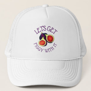 Lasst uns mit den lustigen Figs vegetarisch Truckerkappe