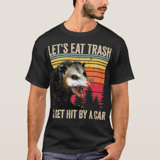 Lasst uns Müll essen und von einem Vintage-Opo-Ges T-Shirt