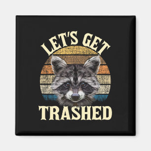 Lasst uns Müll produzieren - Lustiger Retro-Waschb Magnet